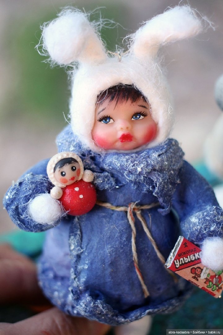 Мои новые ватнички — Ватные игрушки на елку: ретро