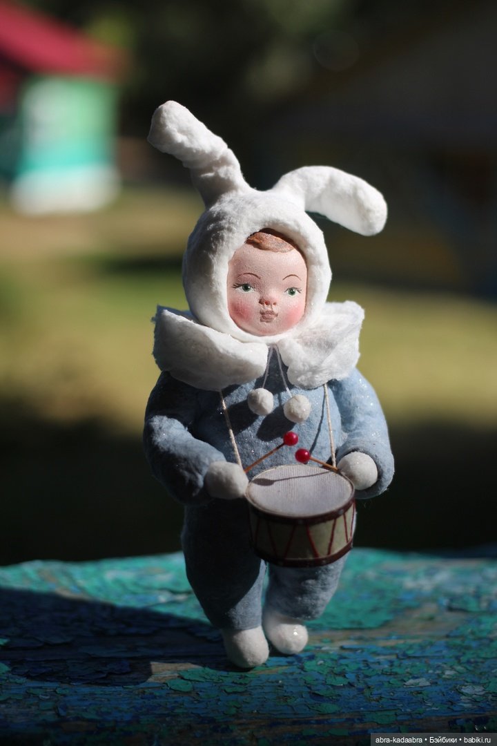 Мои новые ватнички — Ватные игрушки на елку: ретро