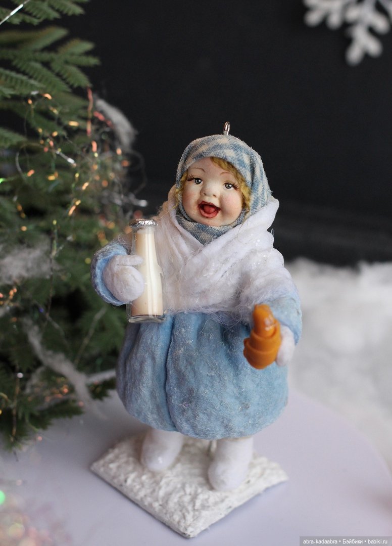 Мои новые ватнички — Ватные игрушки на елку: ретро