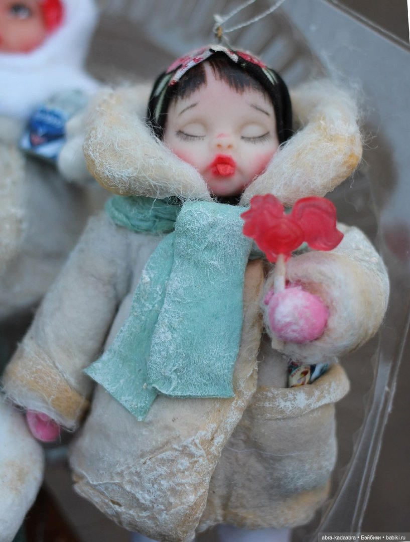 Мои новые ватнички — Ватные игрушки на елку: ретро