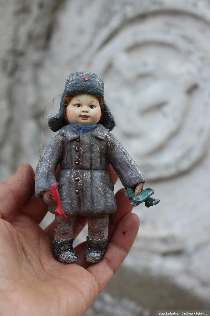 Мои новые ватнички — Ватные игрушки на елку: ретро