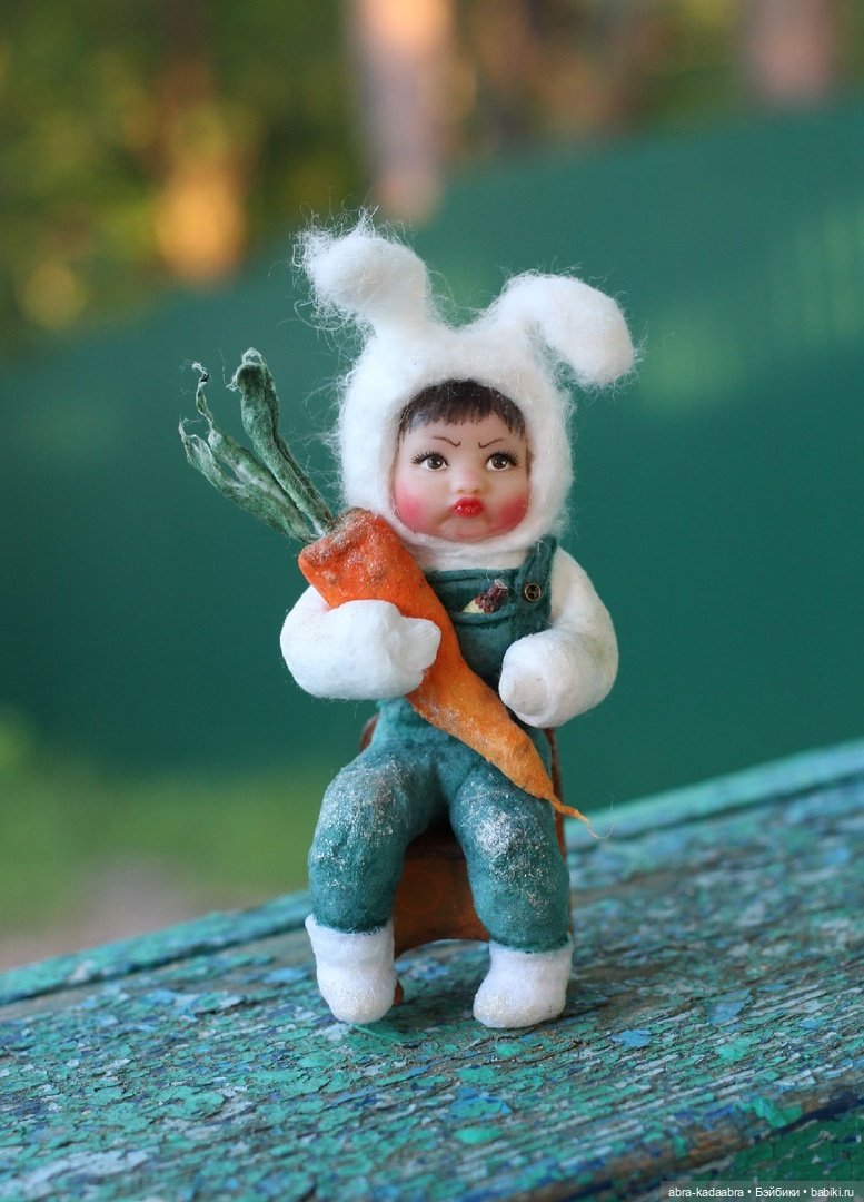 Мои новые ватнички — Ватные игрушки на елку: ретро