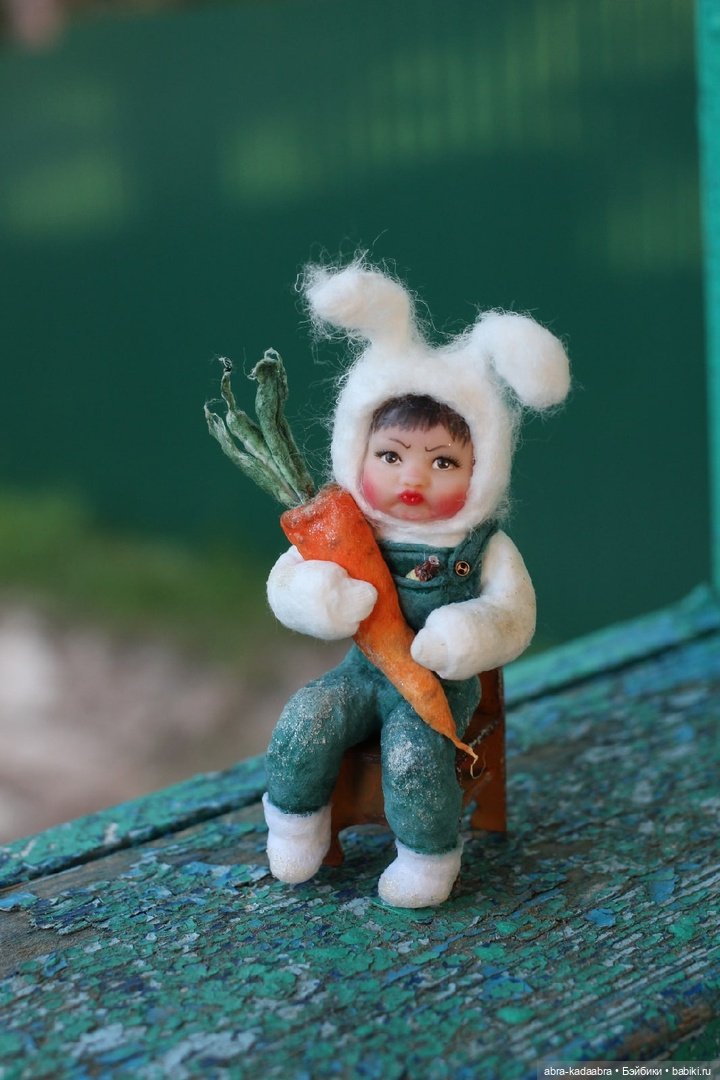 Мои новые ватнички — Ватные игрушки на елку: ретро