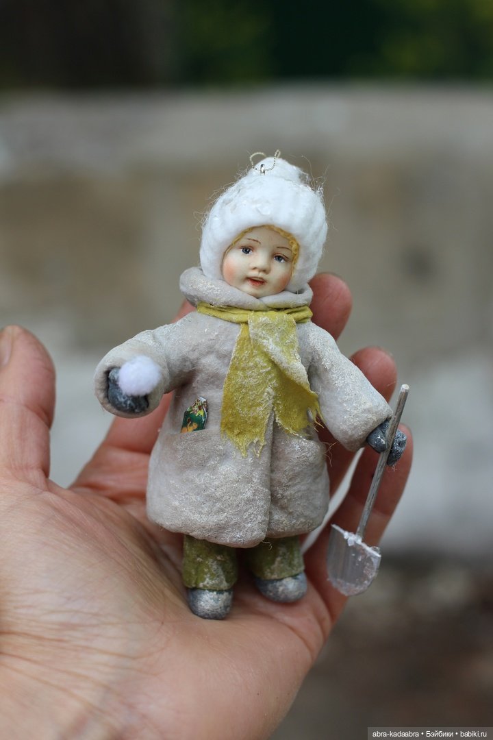 Мои новые ватнички — Ватные игрушки на елку: ретро