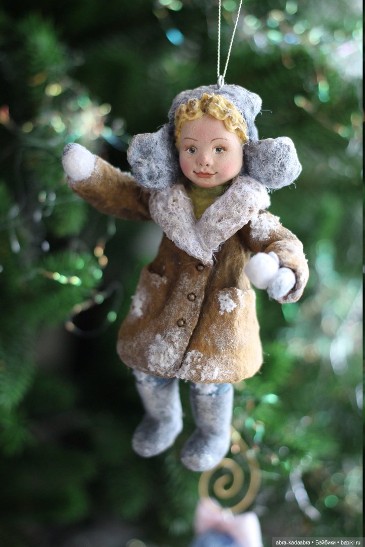 Мои новые ватнички — Ватные игрушки на елку: ретро