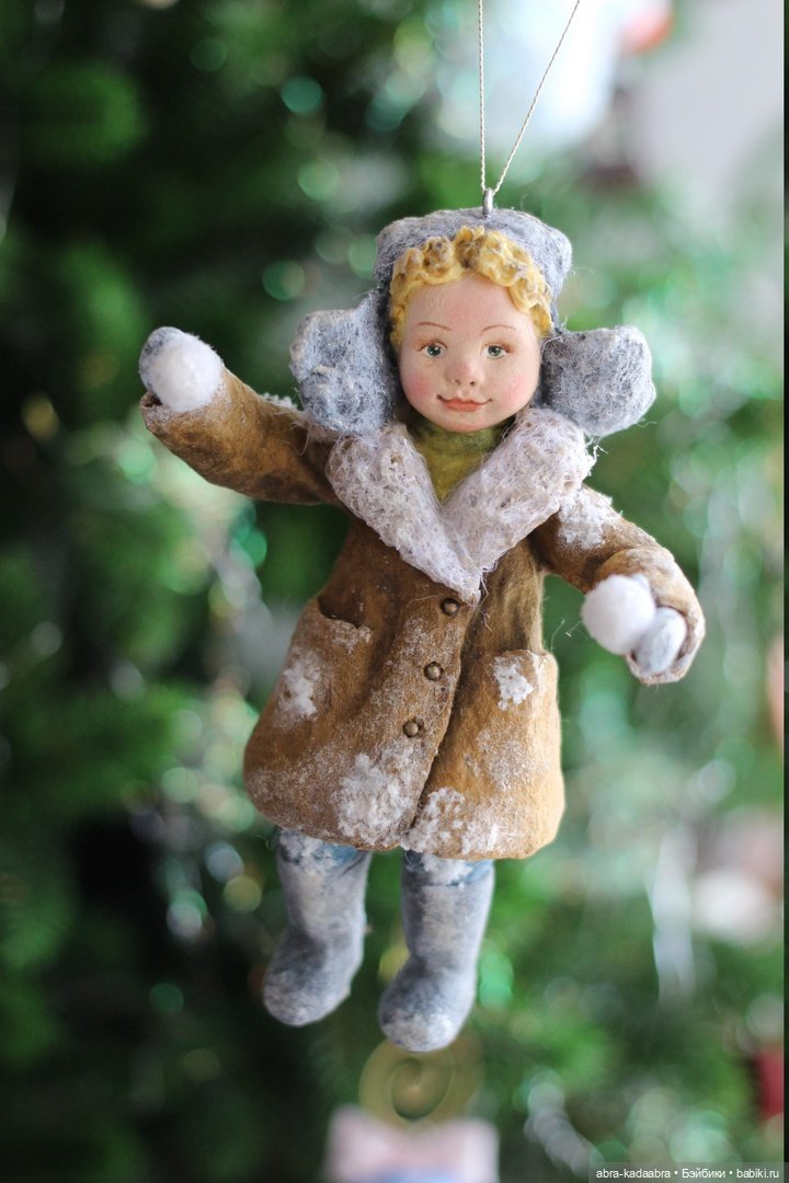 Мои новые ватнички — Ватные игрушки на елку: ретро