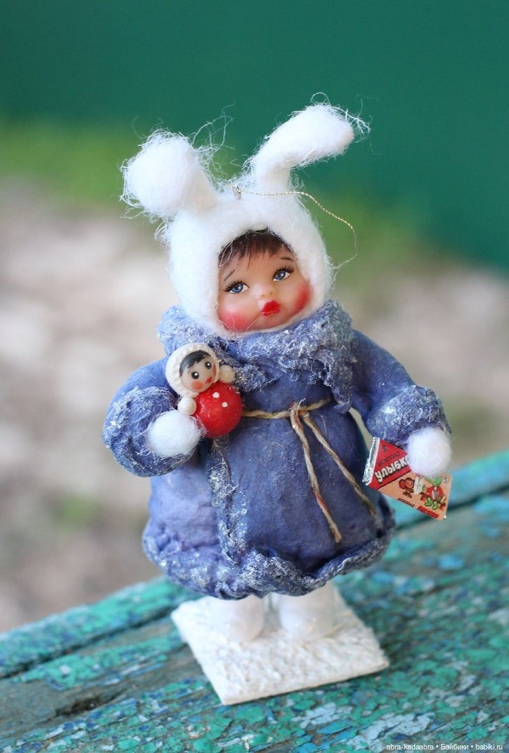 Мои новые ватнички — Ватные игрушки на елку: ретро