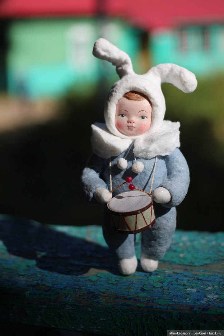 Мои новые ватнички — Ватные игрушки на елку: ретро