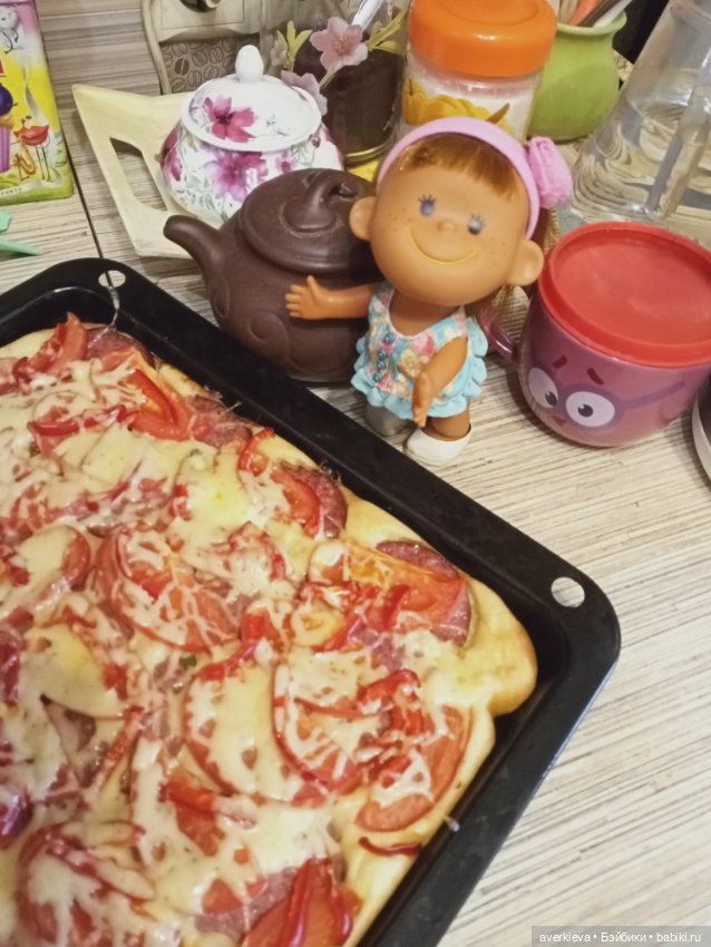 Пицца- пятиминутка...Анфиска- пекарь любитель