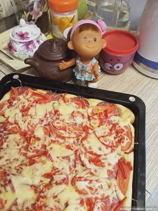 Пицца- пятиминутка...Анфиска- пекарь любитель