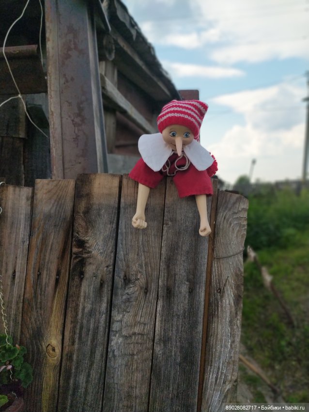 Буратино — Авторские игрушки из дерева: резьба (фото 3)