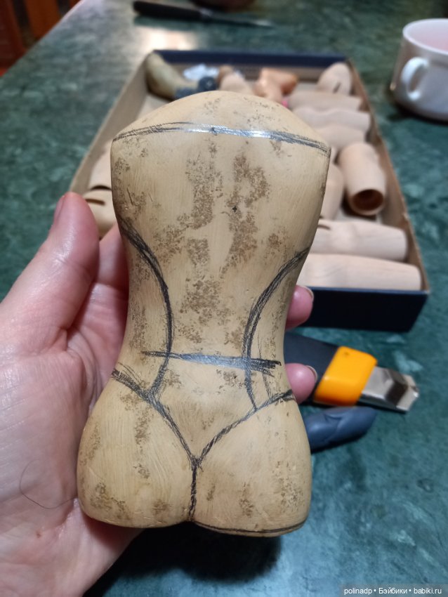 Как мы делаем манекен для антикварных кукол