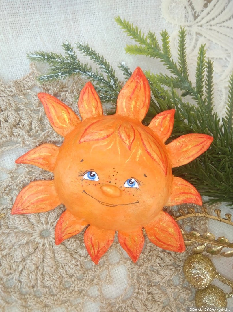 Солнышко — Лепка авторских игрушек и папье (фото 2)