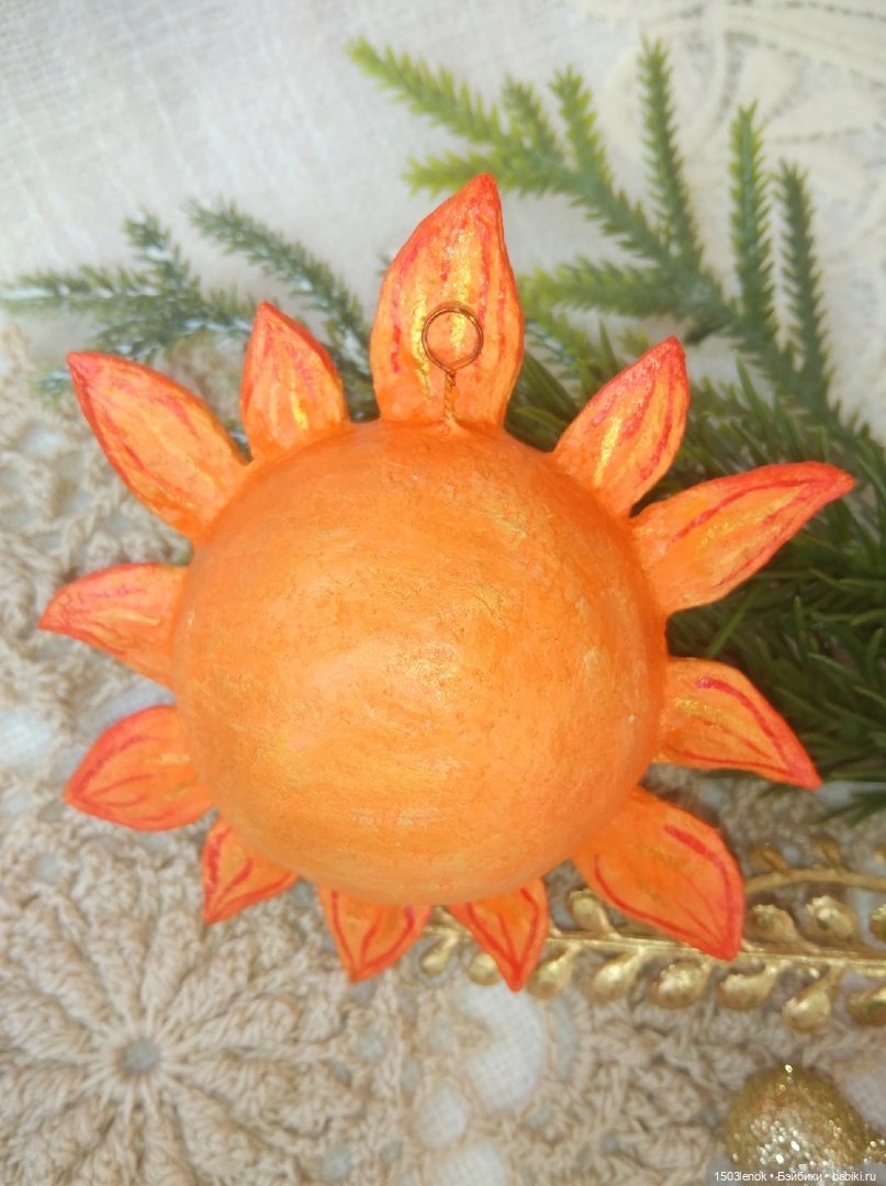 Солнышко — Лепка авторских игрушек и папье (фото 6)