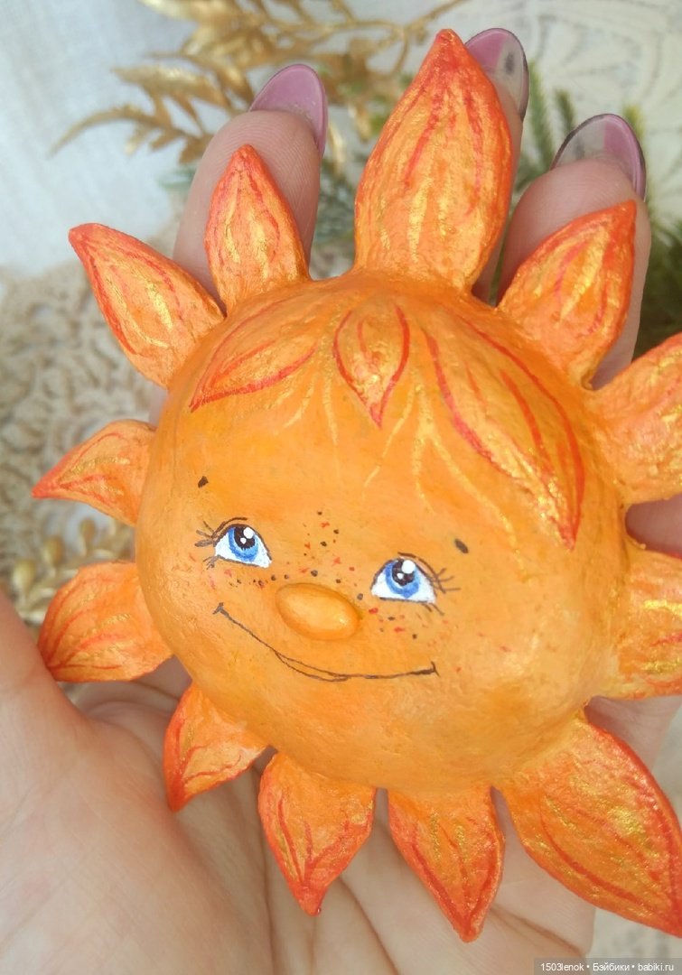 Солнышко — Лепка авторских игрушек и папье (фото 4)