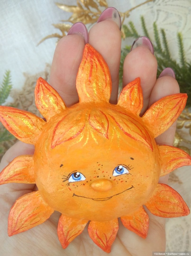 Солнышко — Лепка авторских игрушек и папье (фото 3)
