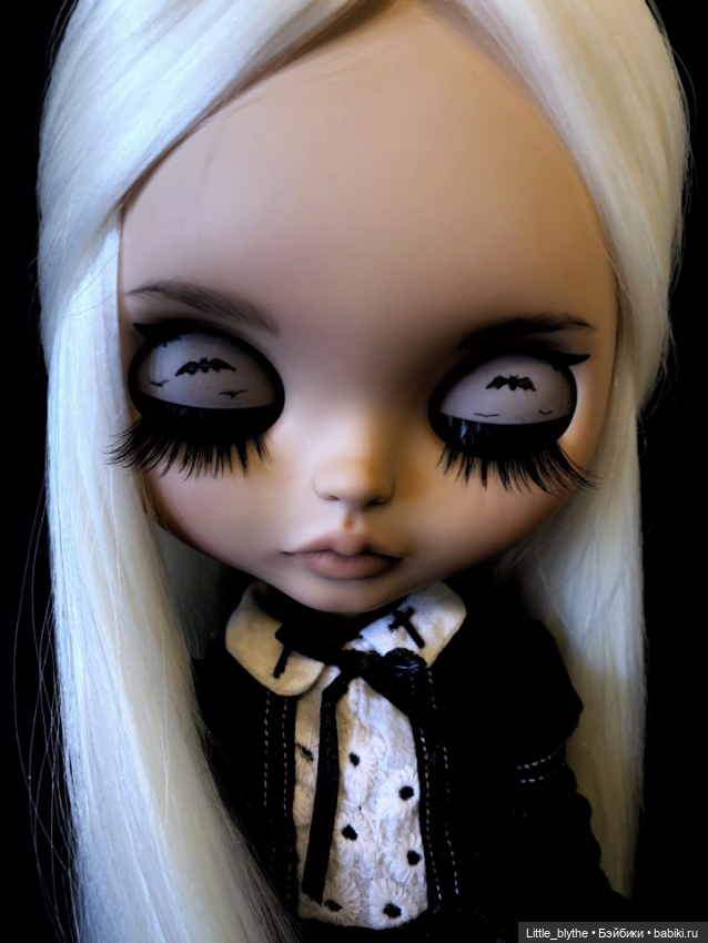 Готическая блайз 🖤 — Куклы Blythe (Блайз) ООАК: кастом
