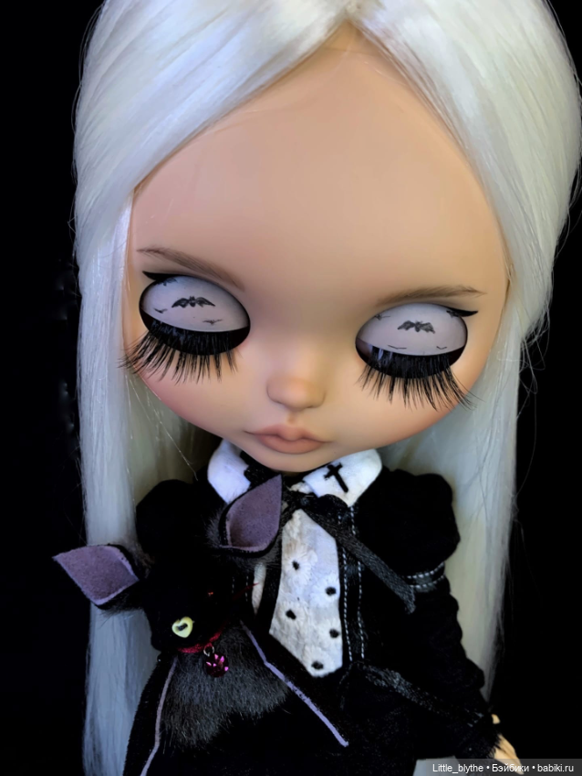 Готическая блайз 🖤 — Куклы Blythe (Блайз) ООАК: кастом