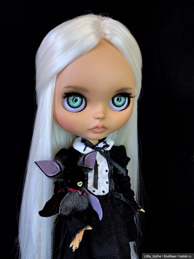 Готическая блайз 🖤 — Куклы Blythe (Блайз) ООАК: кастом (фото 4)