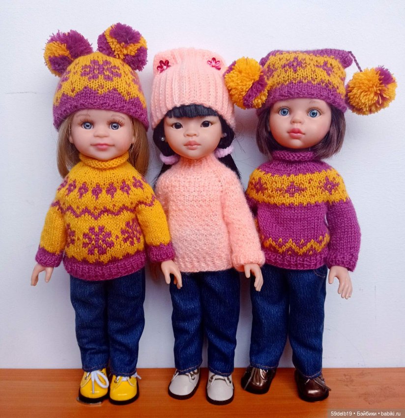 Тёплые свитерочки для паолочек