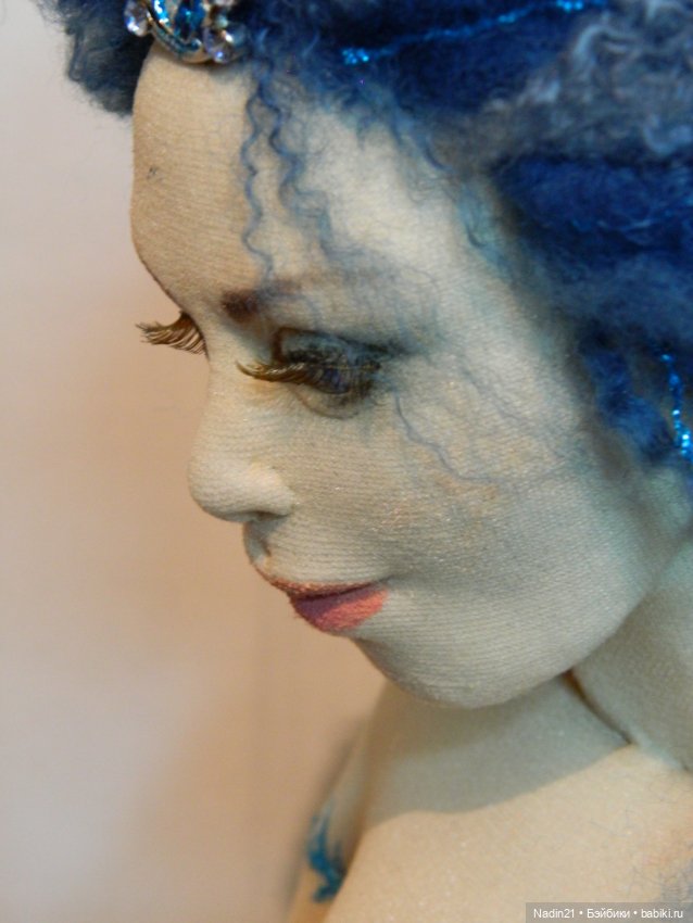 Текстильная кукла Русалочка (фото 2)