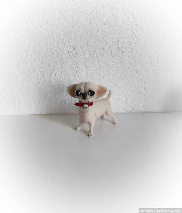 Чихуахуа — Валяные игрушки из шерсти: сухое валяние