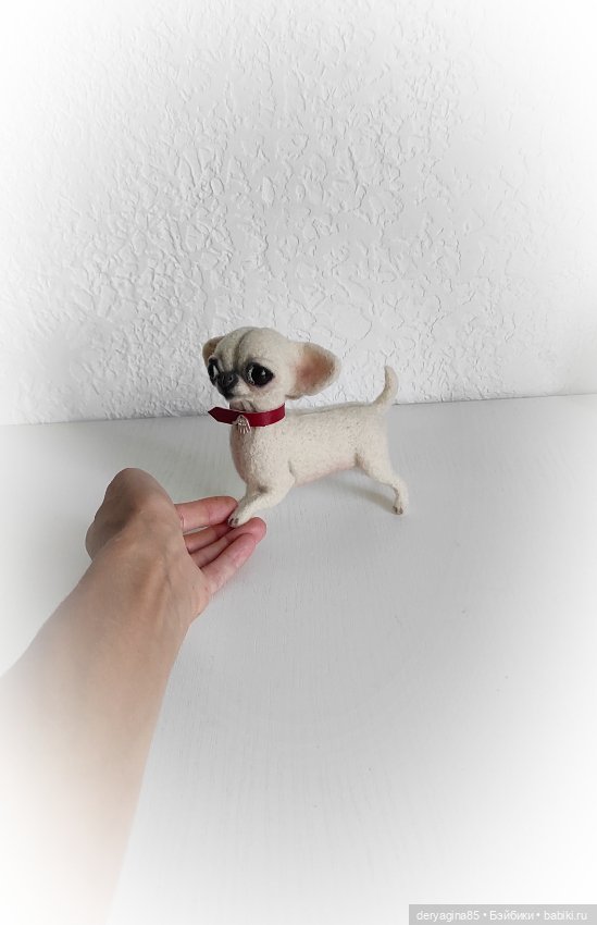 Чихуахуа — Валяные игрушки из шерсти: сухое валяние (фото 4)