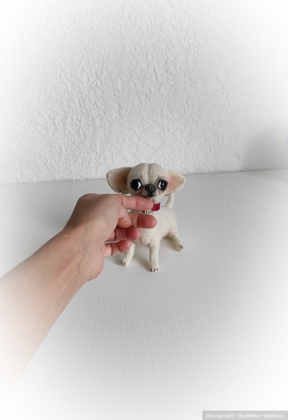 Чихуахуа — Валяные игрушки из шерсти: сухое валяние (фото 8)