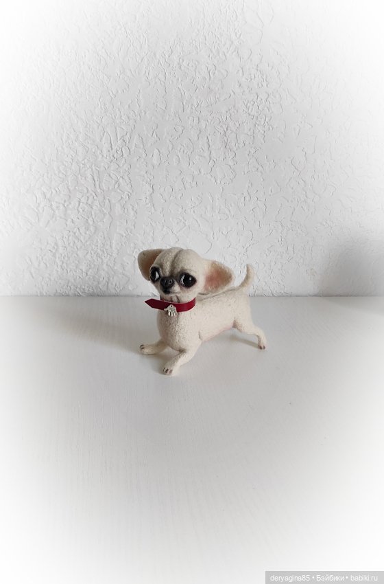 Чихуахуа — Валяные игрушки из шерсти: сухое валяние (фото 5)