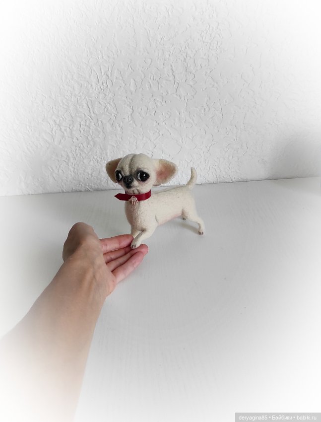 Чихуахуа — Валяные игрушки из шерсти: сухое валяние (фото 3)