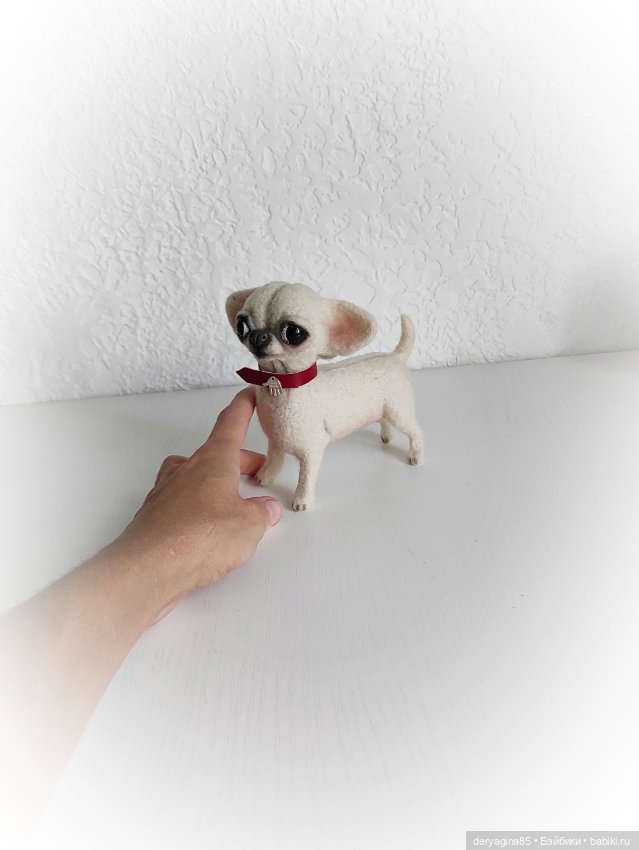 Чихуахуа — Валяные игрушки из шерсти: сухое валяние