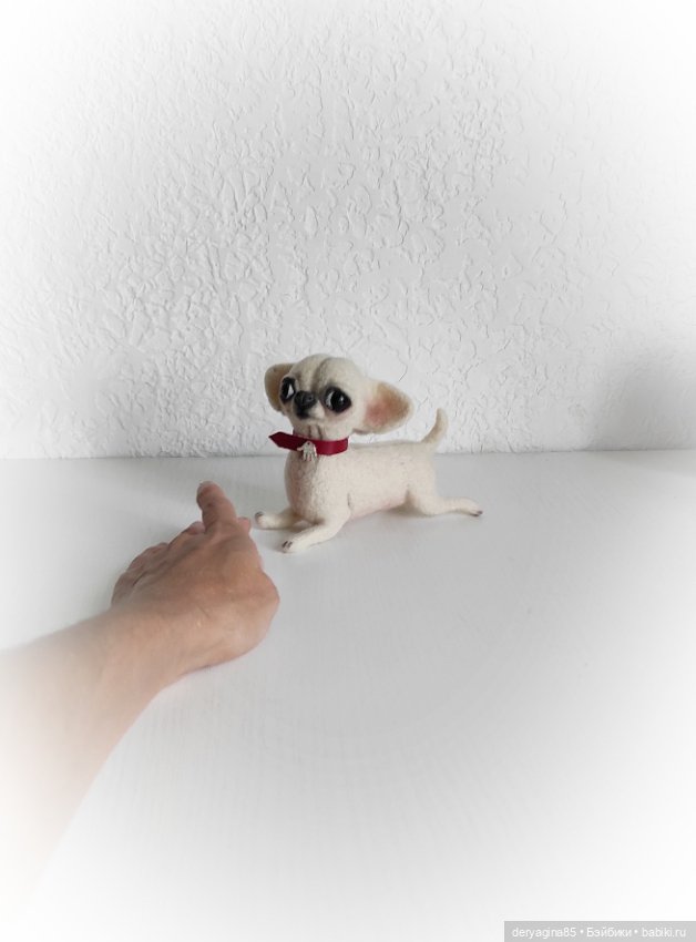 Чихуахуа — Валяные игрушки из шерсти: сухое валяние (фото 6)