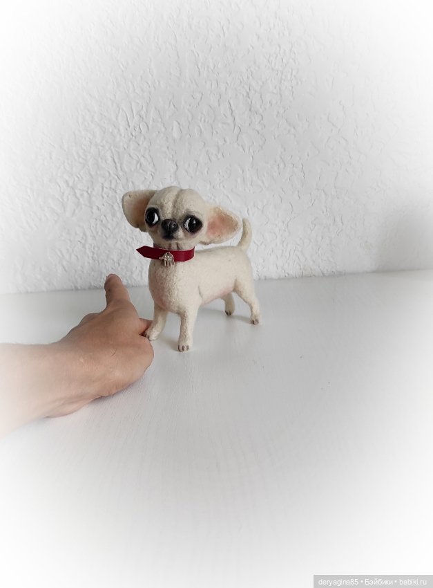 Чихуахуа — Валяные игрушки из шерсти: сухое валяние