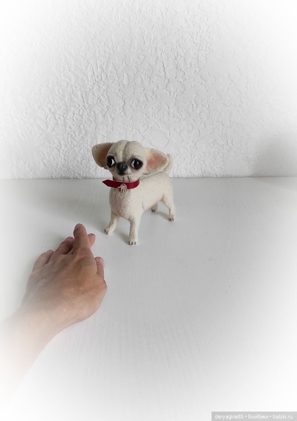 Чихуахуа — Валяные игрушки из шерсти: сухое валяние (фото 9)