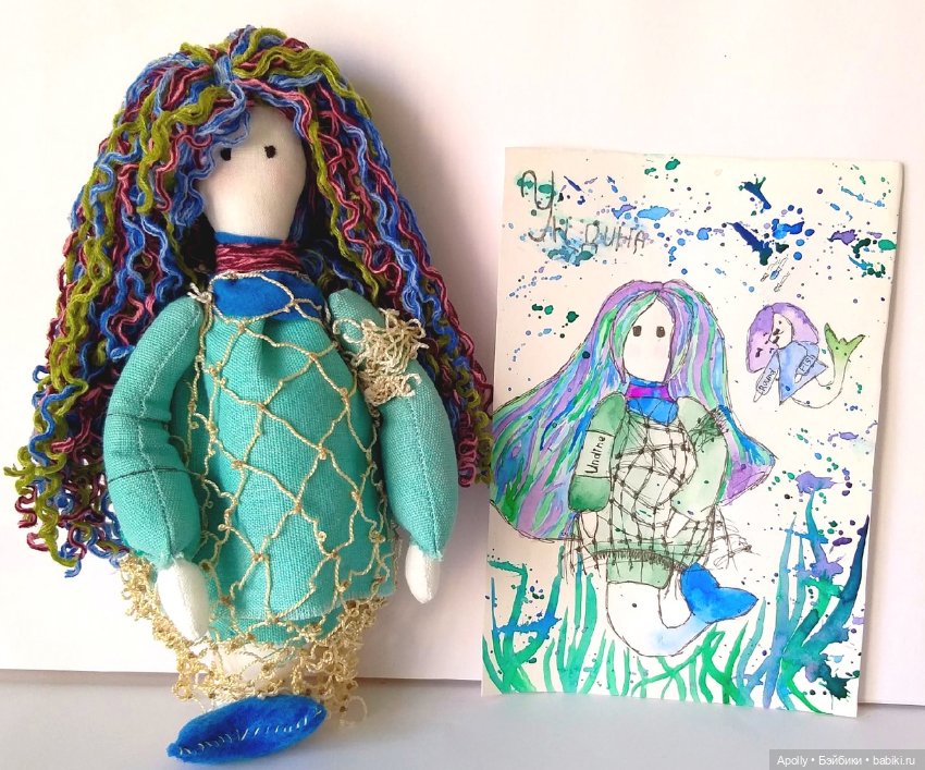 Ундина — Авторские текстильные куклы: Вальдорфские (фото 2)