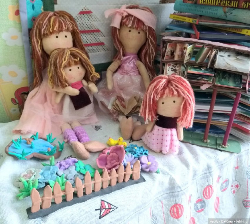 Кукольная семья — Авторские текстильные куклы: Вальдорфские (фото 2)
