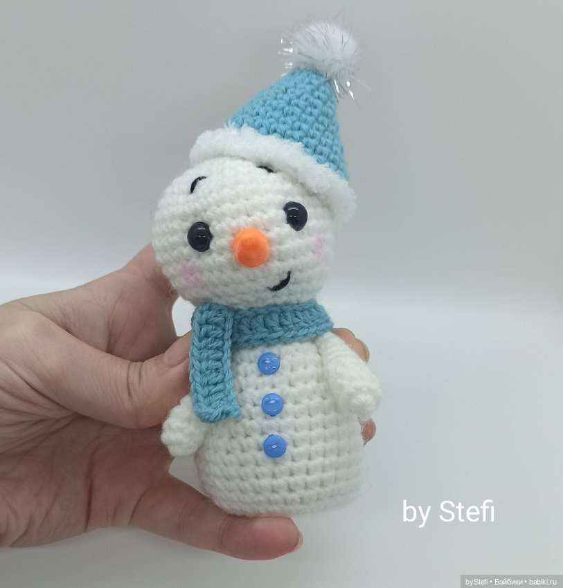 Снеговичок — Вязаные игрушки и амигуруми: крючком