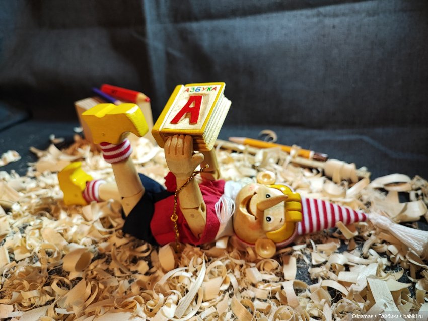 Буратино 😊 — Авторские игрушки из дерева: резьба (фото 2)