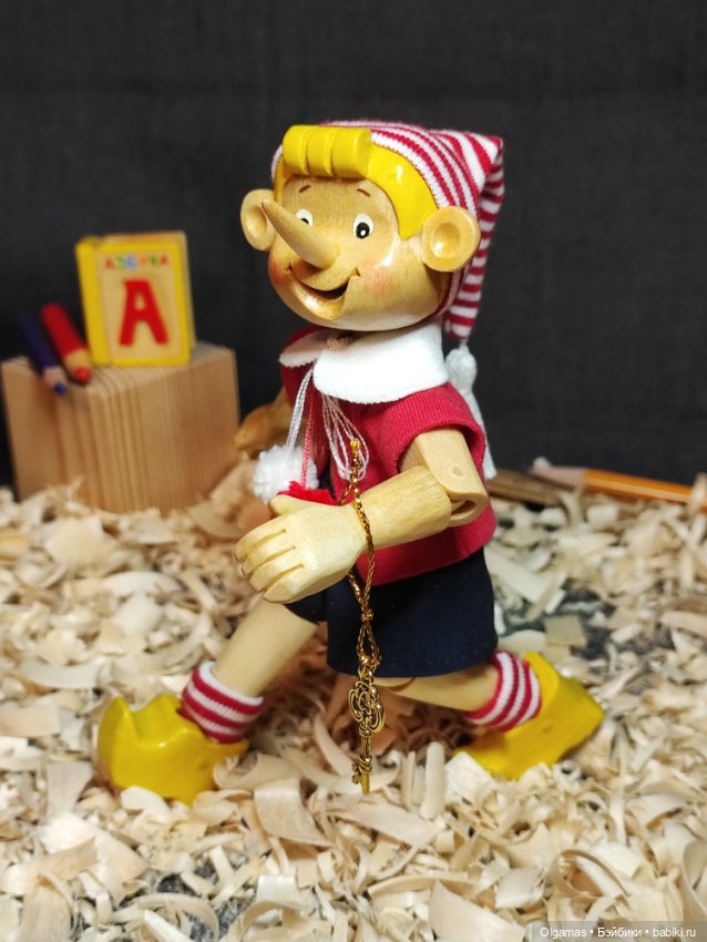 Буратино 😊 — Авторские игрушки из дерева: резьба (фото 8)