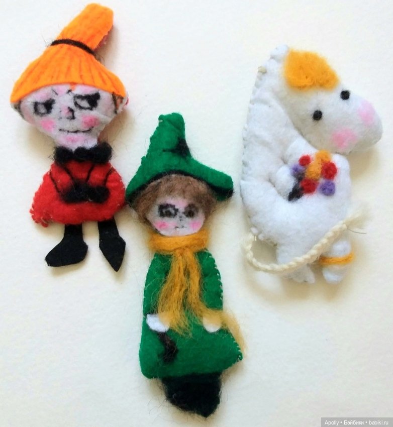 Брошки мумми-тролли — Авторские украшения и аксессуары для кукол: фото