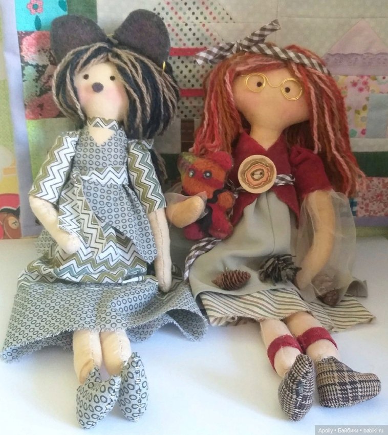Мышуня и её мышата — Авторские текстильные куклы: Вальдорфские