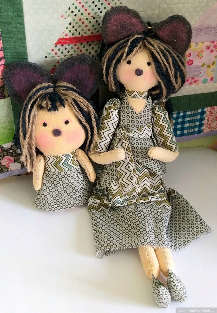 Малышка Мыша — Авторские текстильные куклы: Вальдорфские (фото 3)
