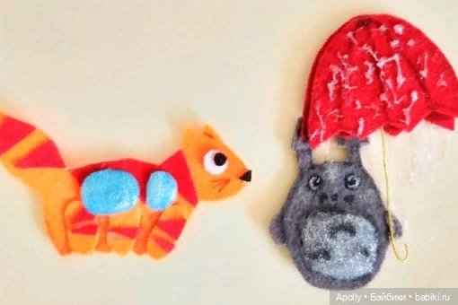 Брошки тоторо — Авторские украшения и аксессуары для кукол: фото (фото 2)