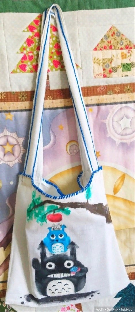 Сумка с росписью: Тоторо — Другие хобби и увлечения: сад (фото 2)