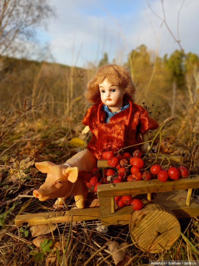 Листопад — Антикварные куклы Mignonette (Миньонетта): карманные (фото 10)