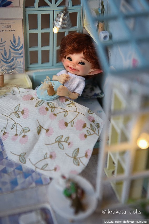 Комнатка для эльфа — Румбоксы и кукольные интерьеры: фото (фото 3)