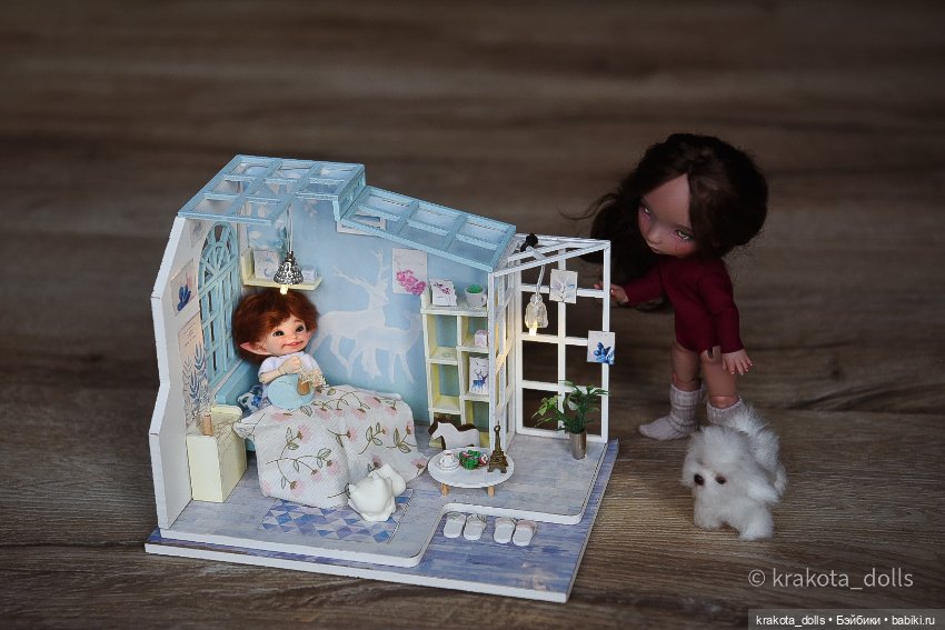 Комнатка для эльфа — Румбоксы и кукольные интерьеры: фото (фото 4)