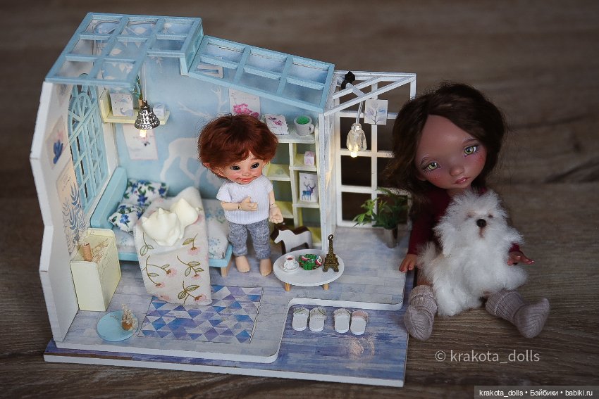 Комнатка для эльфа — Румбоксы и кукольные интерьеры: фото (фото 6)