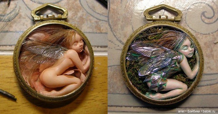 Эффектные крошечные скульптуры из переработанных часов от Сью Беатрис (Sue Beatrice)