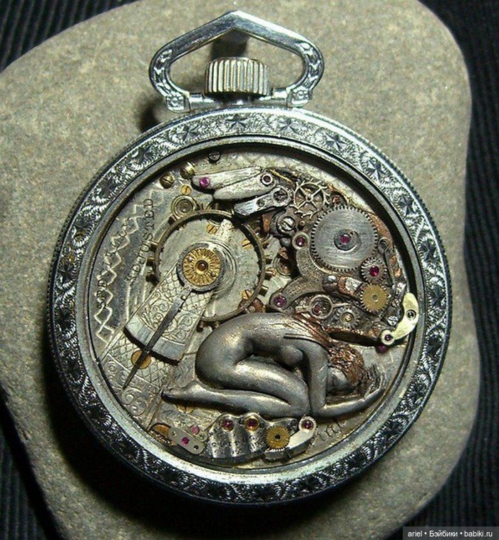 Эффектные крошечные скульптуры из переработанных часов от Сью Беатрис (Sue Beatrice) (фото 3)